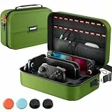 ZOZOVR Switch 2 Tasche für Nintendo Switch 2 (2025), Mit 4 Joystick Kappen, 20 Spielkartenfächern, Tragbare Harte All In One Schutztasche für Nintendo Switch 2 Konsole und Pro Controller Zubehör