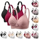 XCXC 3er Pack BHS Damen Ohne Bügel Push Up BH Set Frauen Grosse Grössen Klassische BH mit verstellbarem Weich Atmungsaktiver Bequem BHS Set Bustier