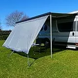 your GEAR Sun & Rain Blocker - Markisenvorderwand oder Seitenwände für Markise - div. Größen - UPF 50+ Schutz, 5000 mm Wassersäule, 3 Keder mit Ø 4,3 6,2 und 7 mm, Breiten von 240 bis 480 cm