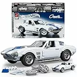 ​Mattel Brick Shop Hot Wheels Elite Serie Bauset, Corvette Grand Sport mit 918 Teilen, realistischen Details und individuellen Aufklebern, für Sammler und Kinder ab 10 Jahren, JGR31
