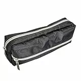 ONLINE Premium-Schlampermäppchen/Pencil Case in Black Style I Stylisches Schlamperetui für Jungen und Mädchen I Federmäppchen mit Reißverschluss I 2 Fächer I Ideal für Schule,Uni und Büro, 22 cm