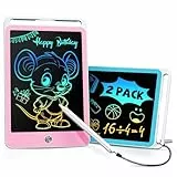 ORSEN 2 Stück LCD Schreibtafel 8,5 Zoll Zeichenbrett, Umweltfreundlich LCD Maltafel Zaubertafel, Spielzeug ab 3-8 Jahre alt Junge Mädchen, Weihnachten Geburtstagsgeschenk für Kinder (Blau Rosa)