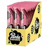Panda ® | Natürliche weiche Himbeere Lakritz Riegel | Reine Panda Lakritz Süßigkeiten aus nur vier natürlichen Zutaten | Vegan & fettfrei | 32 g x 36 Riegel