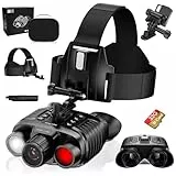 Nachtsichtgerät 4K 36MP, 8X Digitaler Zoom Infrarot Fernglas Nachtsichtgeräte mit 7-Stufiges Nachtsicht, 3“ HD-Display 4500mAh Wiederaufladbares IP54 Wasserdicht Fernglas Nachtsicht mit 32GB TF Karte