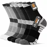 Niofind Socken Herren Damen 43-46 37-42, 6 Paar Baumwolle Sportsocken, Wandersocken, Arbeitssocken, Atmungsaktiv Tennissocken, Laufsocken, Elastische Sneaker Socken Herren mit Dicke Frotteesohle