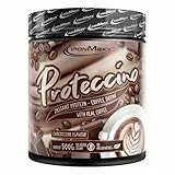 IronMaxx Proteccino - Chocolate 500g Dose | Protein Kaffee mit echtem Kaffee-Extrakt und Koffein | Ohne Zuckerzusatz und Konservierungsstoffe