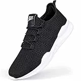 GHFKKB Laufschuhe Herren Turnschuhe Joggingschuhe Leichtgewichts Sneaker Tennisschuhe Fitness Trainingsschuhe Atmungsaktiv Sportschuhe Walking Schuhe Schwarz 46