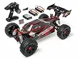 Carson 500409080 1:8 Virus 4.2 XL 100% RTR schwarz/rot - RC Auto, Ferngesteuertes Auto, Geschwindigkeit bis zu 80 km/h, 100% RTR Modell, inklusive Fernsteuerung