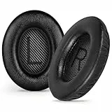 Aurivor Ersatz-Ohrpolster Ohrkissen für Bose QuietComfort QC 35 (ii) 25 15 2 Kopfhörer, Rissfeste Polster für QC35 (ii) QC25 QC15 QC2 SoundTrue SoundLink AE2|AE2i|AE2w Over-Ear Kopfhörer (schwarz)