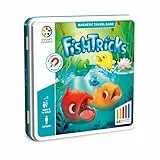 SmartGames - Fishtricks | Kinderpuzzle 48 Herausforderungen | Spiele Kinder 7 Jahre oder älter | Lernspiele für Kinder ab 7 Jahren | Mehrstufiges Brettspiel