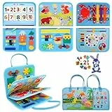 RunHero Busy Board Montessori Spielzeug Baby ab 3 Jahr Filz Quiet Book Activity Board Motorikspielzeug Filzbuch Lernspielzeug Sensory Spielzeug für 3+ Jahr Kinder Jungen Mädchen