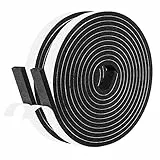 fowong 8m Dichtungsband für Türen Fenster 12mm (B) x6mm(D) Schwarzes selbstklebendes Schaumstoffband Türdichtungen Gummidichtung für kochfeld Anti-Kollision Gegen warme kalte Zugluft und Lärm
