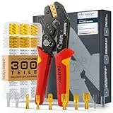 BAURIX® Crimpzange für Flachsteckhülsen 0,50–2,50 mm² – 300 Steckverbinder Set – Elektriker Werkzeug für zuverlässige Kabelverbindungen – KAIRON