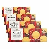 Walkers Traditionell Schottisches Buttergebäck in Zucker gerollt, 200g (Packung mit 4)