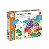 Jumbo - ich lerne Deutschlandkarte – Lernspiel ab 5 Jahren - Kinderspiel für Vorschule und Grundschule