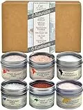 direct&friendly | 6 Kontinente Salz Geschenkset | 770 g | 6 Gourmetsalze aus 6 Kontinenten | erlesene Natursalz | 100% naturrein