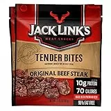 Jack Link's Tender Bites Bag, Original Beef Steak, 2.85 Ounce (Pack of 2)