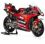 Maisto - Ducati Lenovo Team 2023 Bagnaia #1 - Realistisches Motorradmodell im Maßstab 1:18, offizielle Ducati-Lizenz, empfohlenes Alter 3+ Jahre