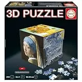 Educa - 3D Puzzle Kunst | Die Puzzle-Herausforderung in Form eines Würfels mit insgesamt 216 Teilen. Struktur: Montierbare Basis mit 6 Puzzles zu je 36 Teilen. Ab 6 Jahren (20123)
