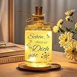 Linkax Geburtstag Geschenke für Frauen Freundin Frau, Geburtstagsgeschenk für Frauen Mama Oma Schwester, LED Flaschenlicht mit Spruch-Schön, dass es Dich gibt, Dankeschön Geschenk Rituals Geschenkset