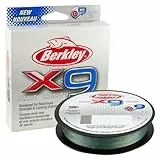Berkley X9 Geflochtene Schnur, Low-Vis Grün, 20.6kg| 328yd | 300m