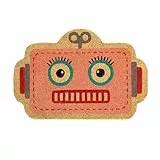 Fisura – Originelle Fußmatte “Roboter” aus Kokosfaser mit Rutschfester PVC-Unterseite. Fußmatte für den Hauseingang. Rosa Fußmatte. Fußmatte in origineller Form. Maße: 60 cm x 40 cm.