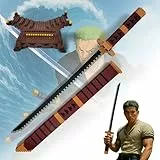 One Piece Schwerter, XL Pro Klemmbausteine Schwert, 61,5 cm Building Block Schwert mit Scheide und Ständer, Katana Geschenk für Erwachsene Jungen, über 1000 Teile (Sandai Kitetsu)