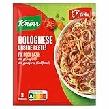 Knorr Fix Würzmischung Bolognese Unsere Beste! für ein leckeres Nudelgericht ohne geschmacksverstärkende Zusatzstoffe 38 g 1 Stück