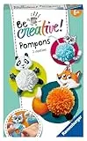 Ravensburger BeCreative Pompon Animals - Bastelset für Kinder ab 6 Jahre, Pompons zum Basteln für Mädchen und Jungen - 18429 - Geburtstagsgeschenke, Deko selber basteln