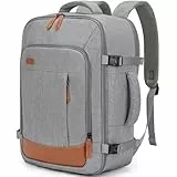 ZOMFELT für Neue Ryanair Handgepäck 40x30x20, 24L Reiserucksack für Damen Herren, Rucksack Handgepäck Flugzeug Wizzair Eurowings, Travel Backpack für 15,6 Zoll Laptops Rucksack 40x30x20, Grau