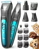 oneisall 4in1 Leise Schermaschine Hund Katze mit LED-Licht, 2025 Tierhaarpflege zum Hundeschermaschine& Pfotentrimmer& Krallenschleifer, 2000mAh Wiederaufladbar Hundehaarschneidemaschine