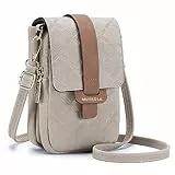 MUIIKOLA Handytasche zum Umhängen，RFID-Blockierung große Kapazität Handy Umhängetasche Damen Veganes Leder，Handytasche mit Geldbörse zum Umhängen，umhängetasche damen Breiter Gurt