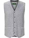 Charles Colby Herren Strickweste Kevan grau, XL - 56/58