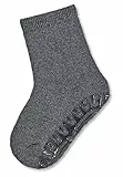 Sterntaler Fli Fli SOFT uni - Unisex Fliesen Flitzer einfarbig - warme Stoppersocken Baby mit Innenfrottee - elastische Baby und Kinder Strümpfe mit Anti-Rutsch-Sohle, anthrazit melange, Größe 28