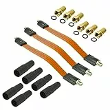 Premium X 3x Sat Fensterdurchführung DVB-C DVB-T F Stecker Gummitüllen Klebepads Flachkabel Extra Flach 26cm