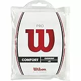 Wilson Overgrip Pro 12er Griffbänder, Weiß, Standard