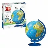 Ravensburger 3D Puzzle 11160 - Puzzle-Ball Kinderglobus in Deutscher Sprache - 180 Teile - Puzzleball Globus für Kinder ab 6 Jahren