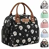 HOMESPON Isolierte Lunchtasche für Frauen Männer Arbeit Erwachsene Kühltasche Lunchbox Behälter (Gänseblümchen)