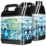 Teexpert 2 Gallone Hochglanz Epoxidharz Set, Klares Selbstnivellierendes Blasenfreies Epoxy Resin, 1:1 Mischung Epoxidharz mit Härter für Schmuck, Formen, Wohnkultur, Untersetzer, Ornamente