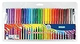 Stylex 64300 - Fasermalstifte, 30 Fasermaler sortiert in 30 verschiedenen Farben, auswaschbar, 2,0 mm Spitze, im Kunststoffetui, ideal zum Malen für Kinder