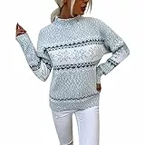 LCpddajlspig Ugly Christmas Sweater, Weihnachtspullover Damen: Weihnachtsoutfit Strickpullover Weihnachten Norweger Pullover Sweatshirt Weihnachts Weihnachts Pullis Winter Weihnachtskleidung Lustig