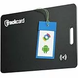 TRACKCARD® One für Android Tracker Karte für Deine Geldbörse, Ultradünn, Kabellos Wiederaufladbar & Alarm, Kompatibel mit Google Mein Gerät Finden & Find Hub, Smart GPS Tracker Android Tag