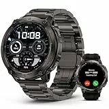 KOSPET TANK T4 Special Edition Smartwatch Herren, GPS, Militär Watch mit 2 Armbänder, 1,43' AMOLED, 10ATM, Offline-Karten, 50 Tage Akku, 180+ Sportmodi, Fitnesstracker mit Herzfrequenz für Android iOS