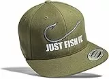 Baddery Anglerhut : Fish it - Angeln Cap Herren - Angler Geschenke für Männer - Mütze Angelzubehör (One Size)