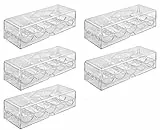 Bullets Playing Cards, Poker Chip Tray Set für 500 Pokerchips, 5 Trays mit Deckeln für je 100 Chips, Chip-Gestell / -Tablett