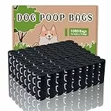AiTodos® 1080 Stück Hundekotbeutel, Schwarz, Geeignet zum Verlassen des Hauses, Kotbeutel für Hunde - 30 * 21,5 cm, Polyethylen-Material, Tragbar - Hunde Kotbeutel (72 Rollen, 15 pro Rolle)