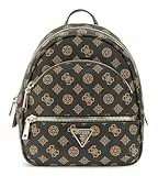 GUESS Rucksack Freizeitrucksack Manhattan II Backpack Mocha Logo dunkelbraun