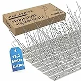 AOKKR Taubenabwehr, Vogelabwehr Spikes 13,2 Meter, Taubenschutz & Vogelschutz Spikes aus Edelstahl 304, Effektiver Vogel- und Taubenschreck für Dachrinne, Balkon, Dach, Fenster