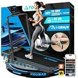 Laufband für Zuhause, 5 in 1 Walking Pad, 12km/h Klappbar Laufband mit 10% Steigung, 2.75HP bürstenlosem Motor Walking Machine mit LED-Anzeige, App-Kompatibilität, 12 Programmen, Doppeloperation
