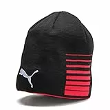 PUMA Unisex Liga Reversible Beanie Mütze, Puma Red-Puma Black, Einheitsgröße EU